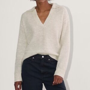 Everlane Oversized Alpaca Polo in Almond